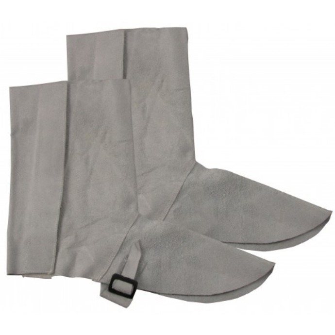 Chrome Leather Gaiters with extra velcro