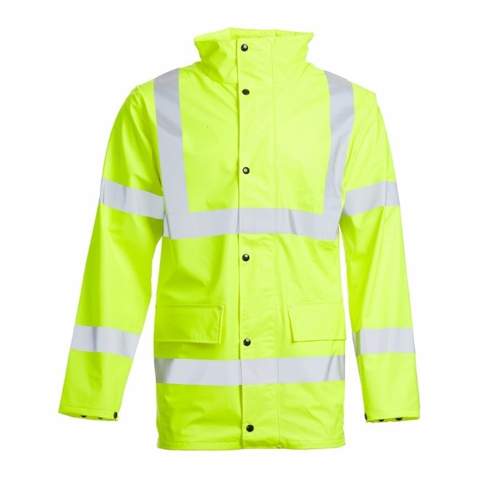 Hi-Vis PU Rain Jacket