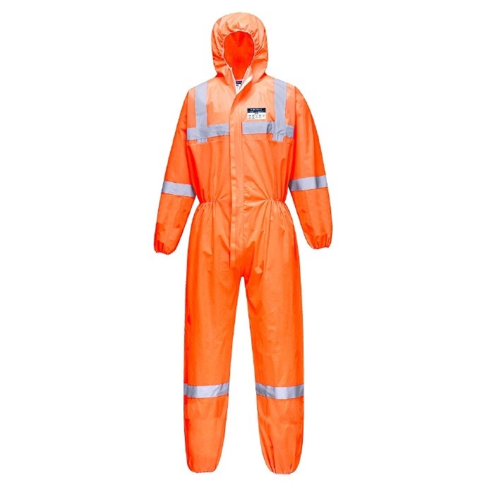 Biztek Hi-Vis Disposable Boilersuit