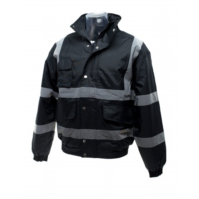 Hi-Vis Classic Bomber Jacket Black
