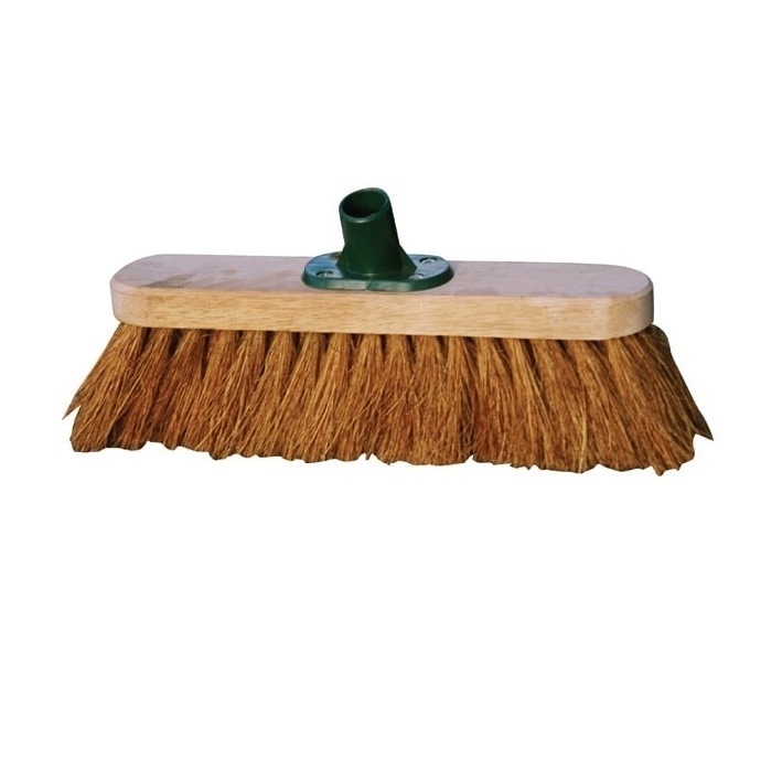 Broom Head-Wood-12" Natural Coco 7P