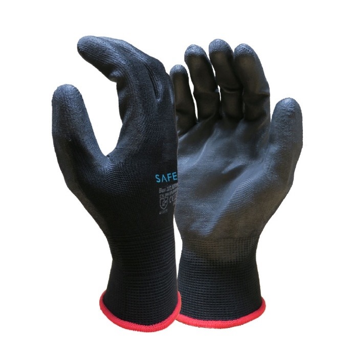 PU Coated Handling Gloves Blk