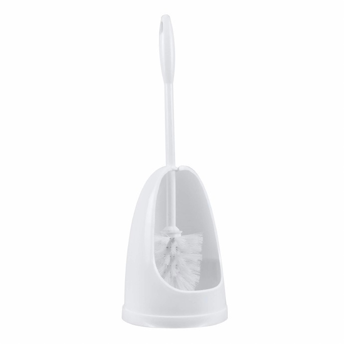 Semi Enclosed Toilet Brush with Holder Complete