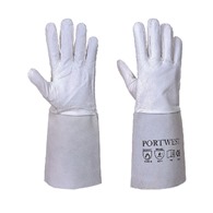 Gauntlets- Tig Welders Mordant Leather 5&quot; Cuff