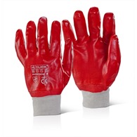 Gloves- Red PVC K/W