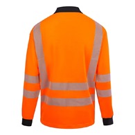 Hi-Vis FR Anti-Static L/Sleeve PoloShirt