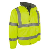 Hi-Viz Fleece Lined Bomber Jacket