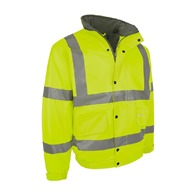 Hi-Viz Fleece Lined Bomber Jacket