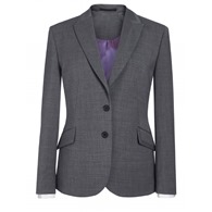 Novara Ladies Suit Jacket - Light Grey- Reg
