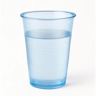 Blue Transparent Water Cups