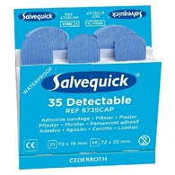 Salvequick Detectable Plasters Refill 6x35