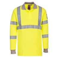 Hi-Vis FR Long Sleeve Polo Shirt
