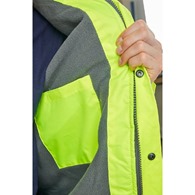 Hi-Viz Fleece Lined Bomber Jacket