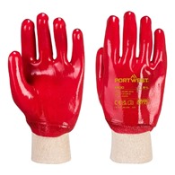 Red PVC Gloves K/W