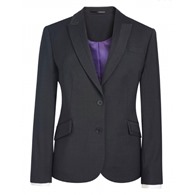 Novara Ladies Suit Jacket - Charcoal - Long