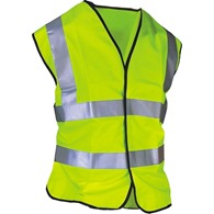 Hi-Vis Waistcoat Yellow With Heatseal ALS Rear