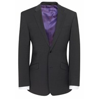 Avalino Mens Suit Jacket - Charcoal - Short