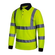 Long Sleeve Hi-Vis Polo Shirt