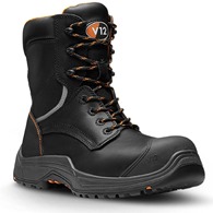 V12 Avenger Black HiLeg Zip Boot