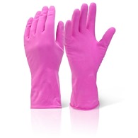 Gloves Pink Rubber